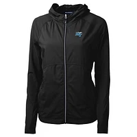 Women's Cutter & Buck Black MTSU Blue Raiders Adapt Eco Knit Full-Zip Jacket