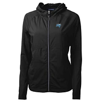 Women's Cutter & Buck Black MTSU Blue Raiders Adapt Eco Knit Full-Zip Jacket