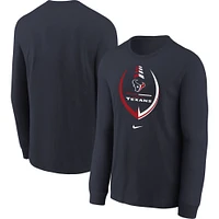 Toddler Nike Navy Houston Texans Icon Long Sleeve T-Shirt