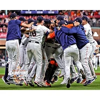 Houston Astros Unsigned 2021 American League Champions Team Dogpile Photograph