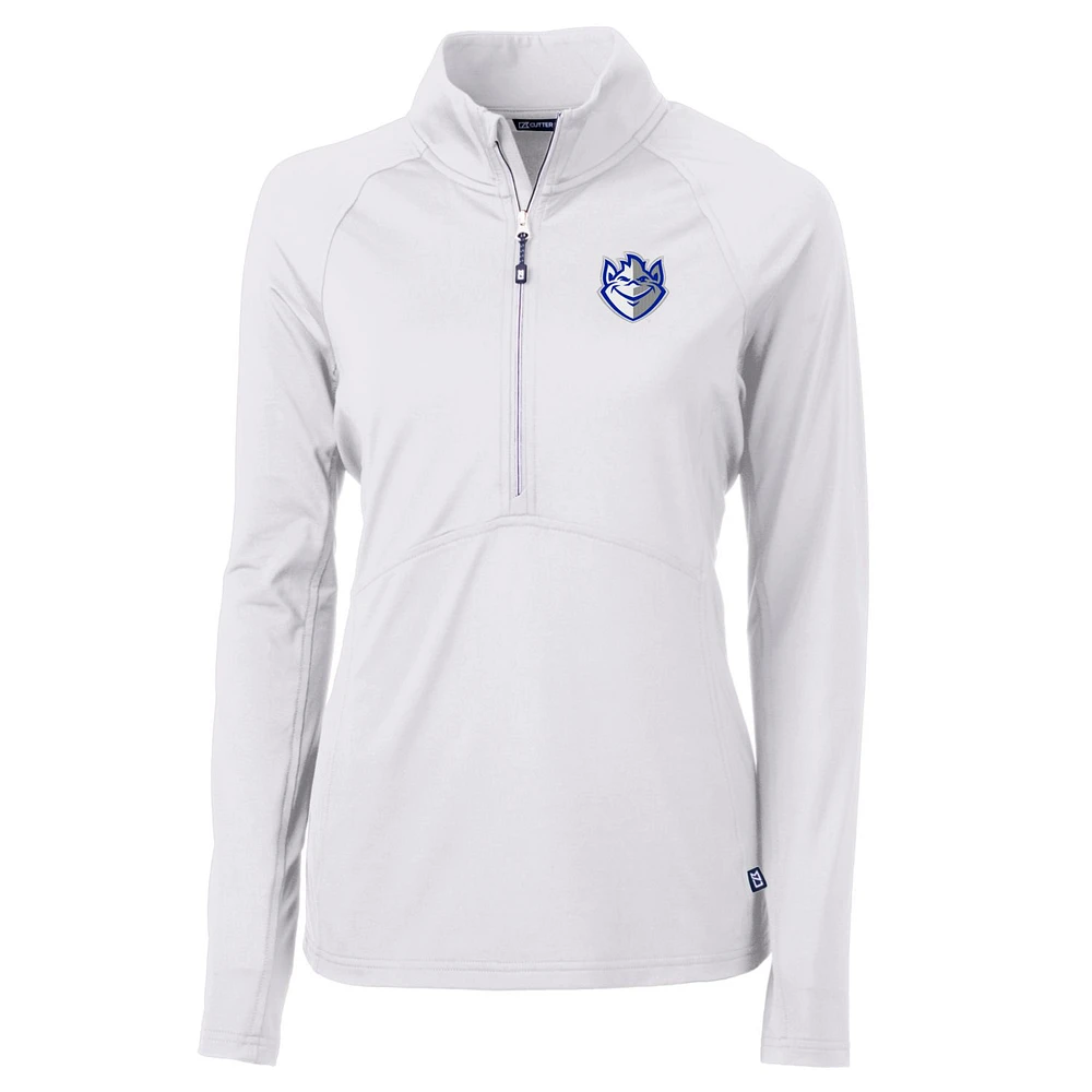 Women's Cutter & Buck Saint Louis Billikens Adapt Eco Knit Half-Zip Pullover Jacket