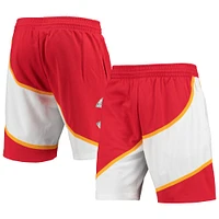 Men's Mitchell & Ness Red Atlanta Hawks 1986 Hardwood Classics 75th Anniversary Swingman Shorts