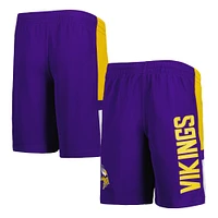 Youth Purple Minnesota Vikings Lateral Mesh Performance Shorts