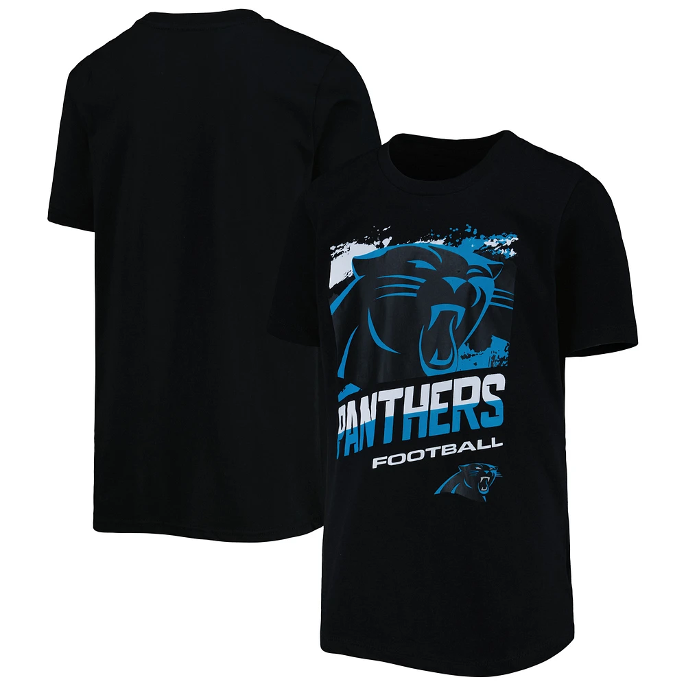 Youth Carolina Panthers Black Rowdy T-Shirt