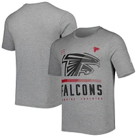 Men's New Era Heathered Gray Atlanta Falcons Combine Authentic Red Zone T-Shirt