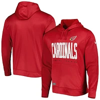 Men's New Era Cardinal Arizona Cardinals Combine Authentic Huddle Up Pullover Hoodie