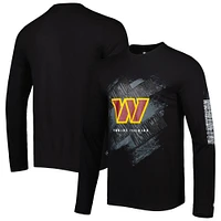 Men's New Era Black Washington Commanders Combine Authentic Action Long Sleeve T-Shirt