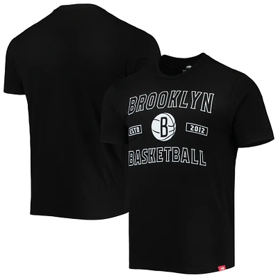 Men's Sportiqe Black Brooklyn Nets Tri-Blend T-Shirt