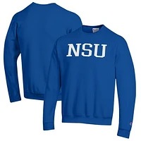 Men's Champion Blue Nova Southeastern Sharks Eco Powerblend Crewneck Sweatshirt