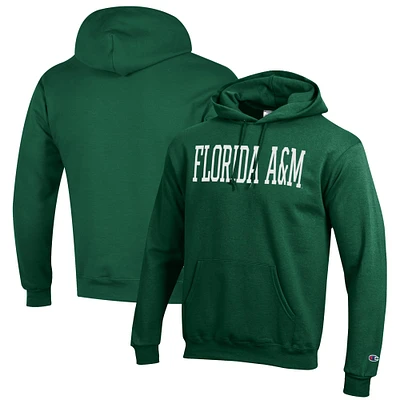 Men's Champion Green Florida A&M Rattlers Eco Powerblend Pullover Hoodie