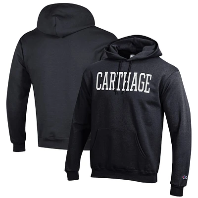 Men's Champion Black Carthage Firebirds Eco Powerblend Pullover Hoodie