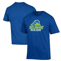 Men's Champion Royal Delaware Fightin' Blue Hens Primary Jersey T-Shirt