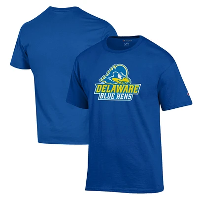 Men's Champion Royal Delaware Fightin' Blue Hens Primary Jersey T-Shirt