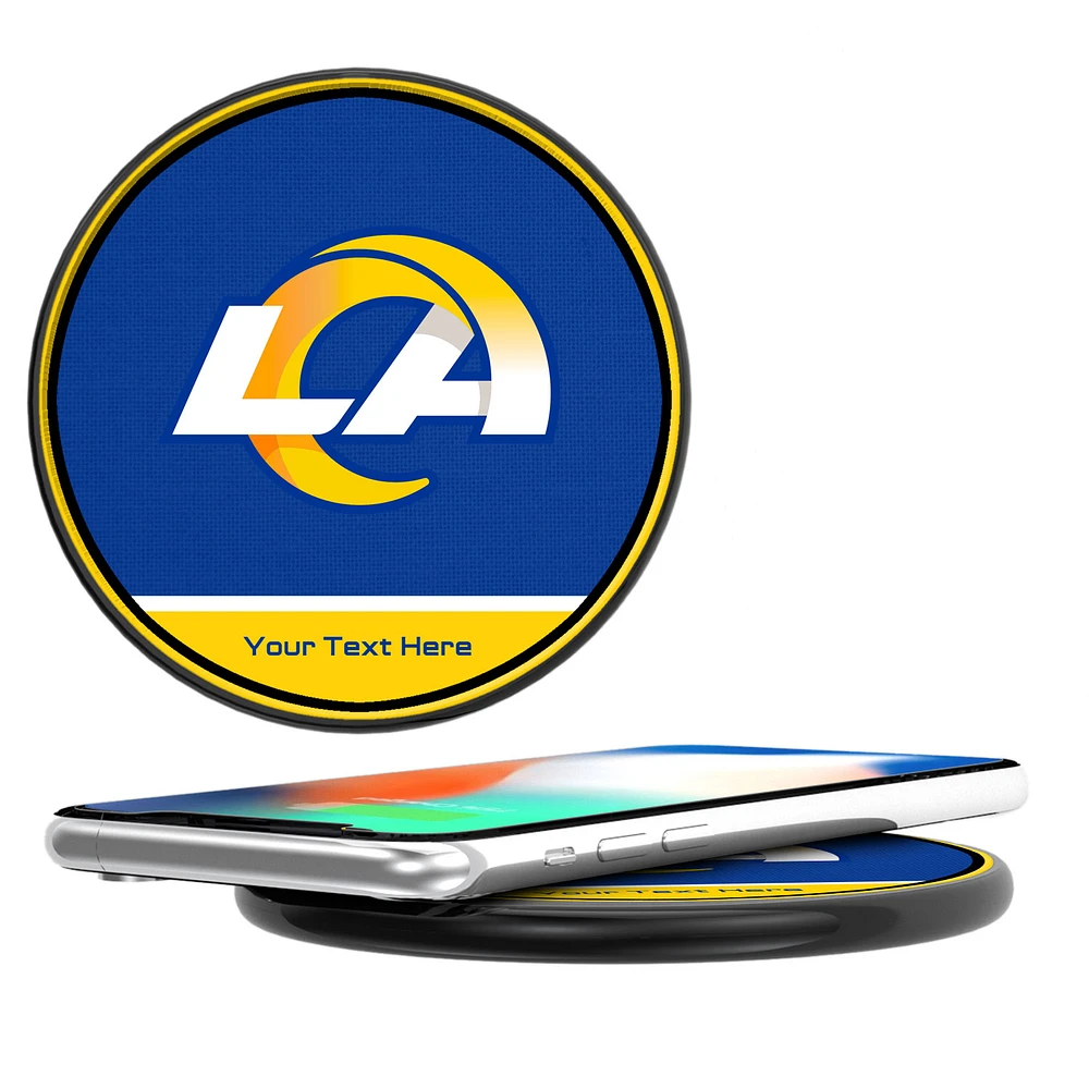 Los Angeles Rams Personalized 10-Watt Wireless Phone Charger