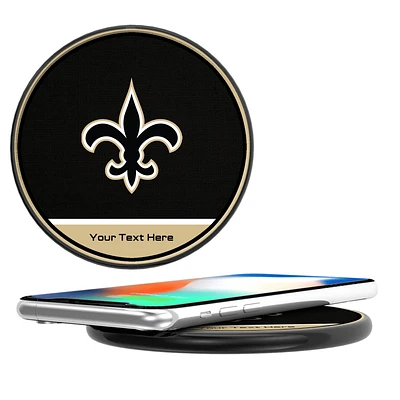 New Orleans Saints Personalized 10-Watt Wireless Phone Charger