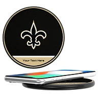 New Orleans Saints Personalized 10-Watt Wireless Phone Charger