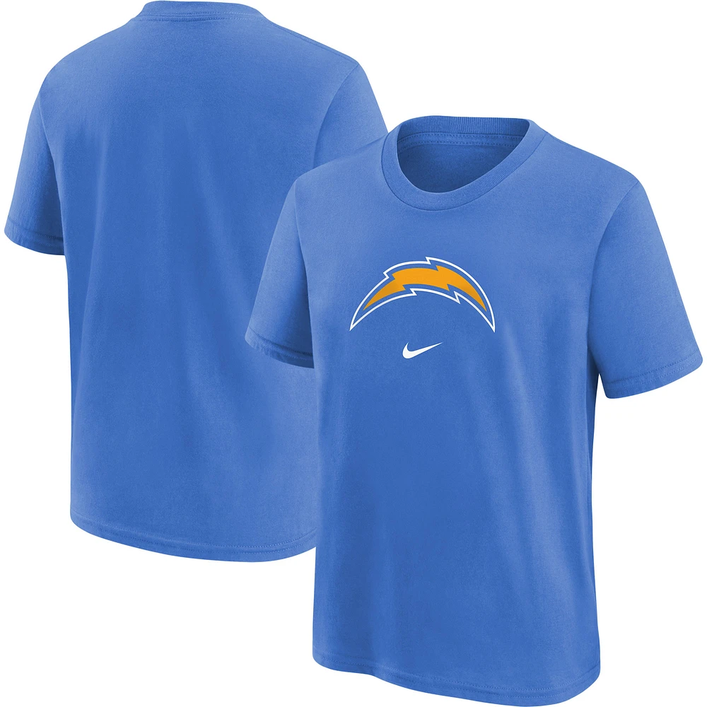 Youth Nike Powder Blue Los Angeles Chargers Logo T-Shirt