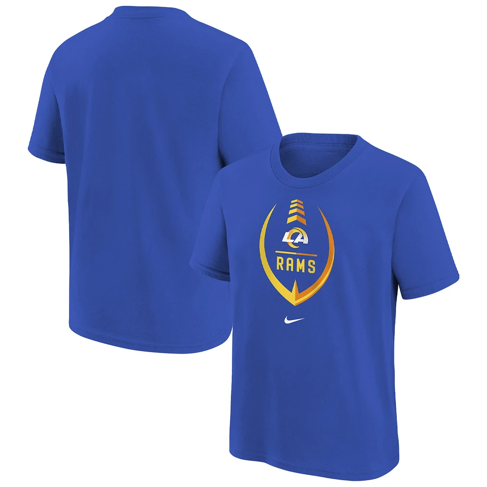 Girls Preschool Nike Royal Los Angeles Rams Icon T-Shirt