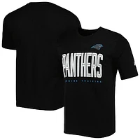 Men's New Era Black Carolina Panthers Combine Authentic Training Huddle Up T-Shirt