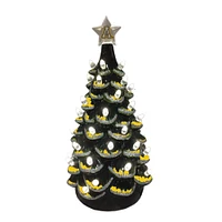 Black Appalachian State Mountaineers 14'' Ceramic Tree