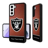 Las Vegas Raiders Personalized Football Design Galaxy Bump Case
