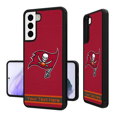 Tampa Bay Buccaneers Personalized Stripe Design Galaxy Bump Case