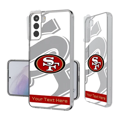 San Francisco 49ers Personalized Tilt Design Galaxy Clear Case