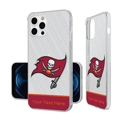 Tampa Bay Buccaneers Personalized Endzone Plus Design iPhone Clear Case