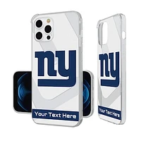 New York Giants Personalized Tilt Design iPhone Clear Case