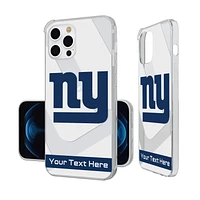 New York Giants Personalized Tilt Design iPhone Clear Case