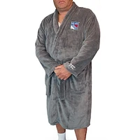 Men's ISlide Gray New York Rangers Personalized Boss Robe