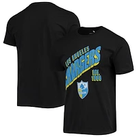 Men's Junk Food Black Los Angeles Chargers Slant T-Shirt