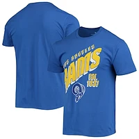 Men's Junk Food Royal Los Angeles Rams Slant T-Shirt