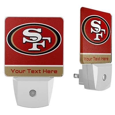 San Francisco 49ers Personalized 2-Piece Nightlight Set