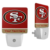 San Francisco 49ers Personalized 2-Piece Nightlight Set
