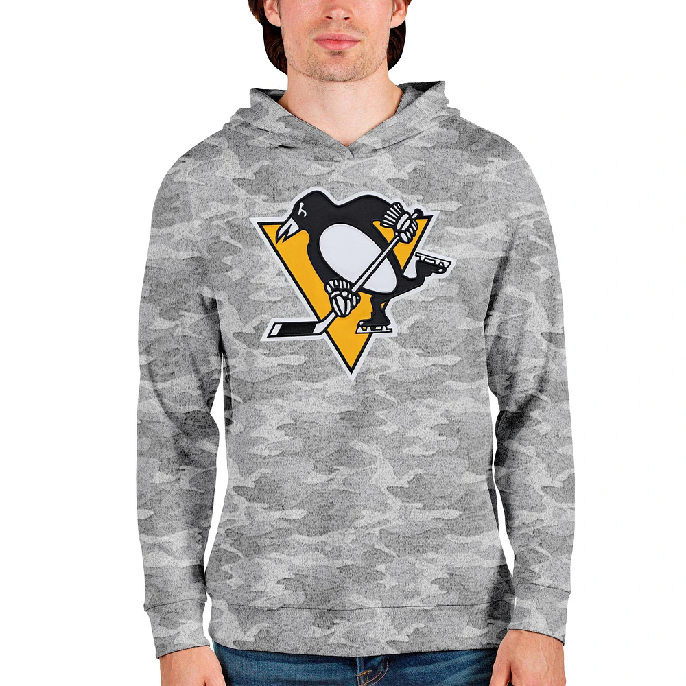 Men's Antigua Camo Pittsburgh Penguins Absolute Pullover Hoodie