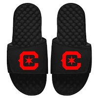 Men's ISlide Black Chicago Fire Secondary Logo Slide Sandals