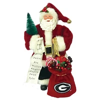 Red Georgia Bulldogs 12'' Santa