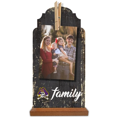 East Carolina Pirates 6'' x 12'' Family Clothespin Sign