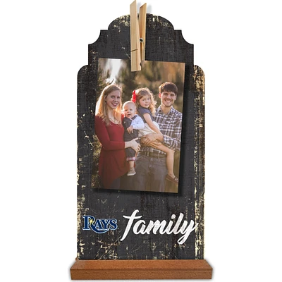 Tampa Bay Rays 6'' x 12'' Family Clothespin Sign