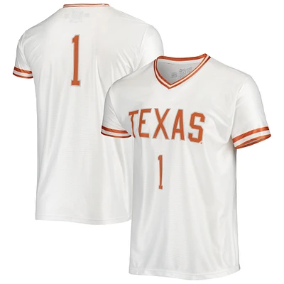 Men's Original Retro Brand White Texas Longhorns Basketball Jersey