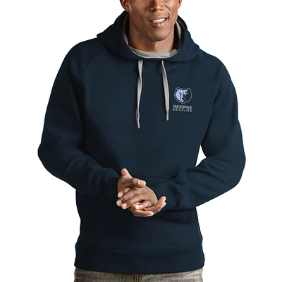 Men's Antigua Navy Memphis Grizzlies Victory Pullover Hoodie