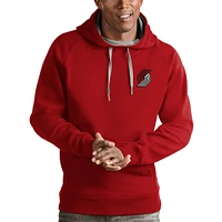 Men's Antigua Red Portland Trail Blazers Victory Pullover Hoodie