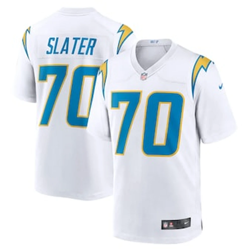 Men's Nike Rashawn Slater White Los Angeles Chargers Game Jersey