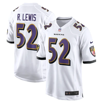 Men's Nike Ray Lewis White Baltimore Ravens Retired Player Game Jersey