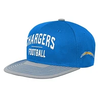 Preschool Powder Blue/Gray Los Angeles Chargers Lock Up Snapback Hat