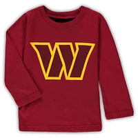 Toddler Burgundy Washington Commanders Team Logo Long Sleeve T-Shirt