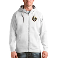 Men's Antigua Denver Nuggets Logo Victory Full-Zip Hoodie