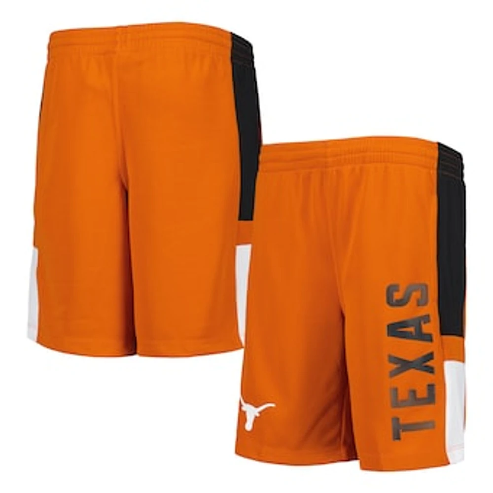 Youth Texas Orange Texas Longhorns Lateral Mesh Performance Shorts