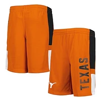 Youth Texas Orange Texas Longhorns Lateral Mesh Performance Shorts